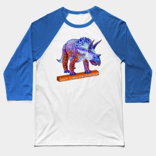 Don't Wake the Dinosaur Graphic Art Design Baseball T-Shirt